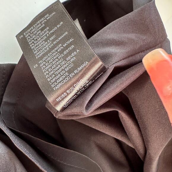 Reiss Black Sheer Mesh Brightwell Pencil Sheath Dress 6 - Picture 12 of 15